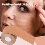 ruban facial myofascial adhésif beige tissu tissé moderne soins visage cou lips frontchin tool