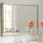 miroirs adhésifs modernes blanc doré gris clair rond rectangulaire bambou opaques chambre salon
