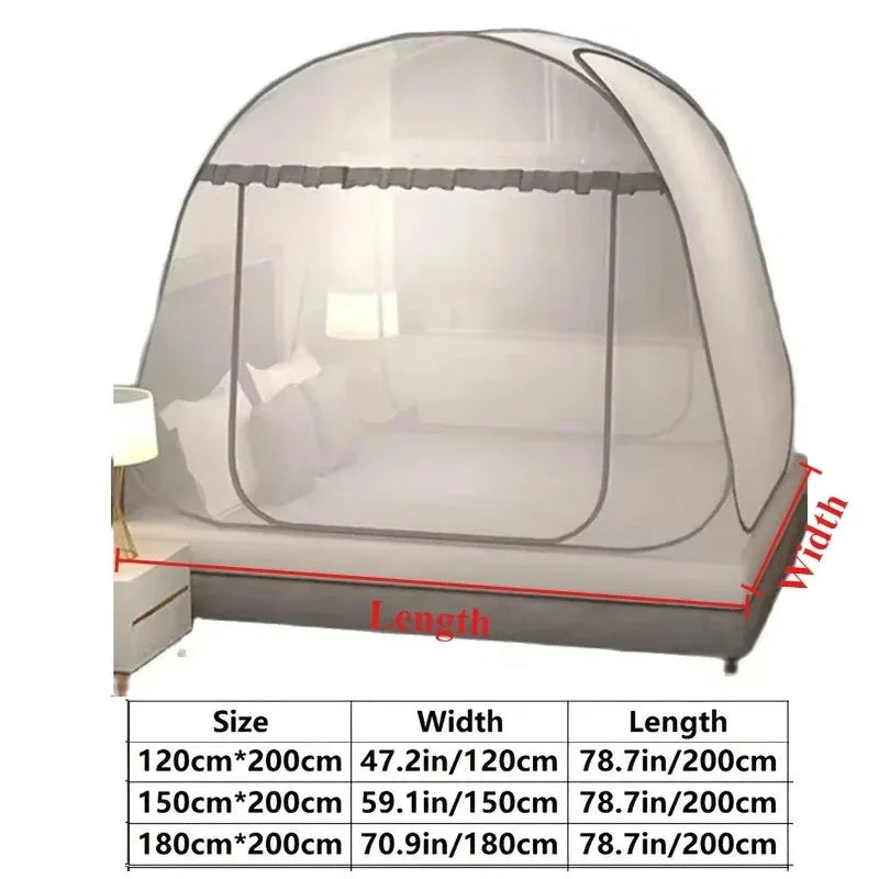 filet anti moustiques blanc bleu moderne pliable lit camping voyage transparent ventilation clips included