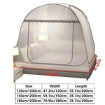 filet anti moustiques blanc bleu moderne pliable lit camping voyage transparent ventilation clips included