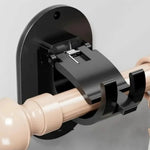 supports adhésifs rideaux noir blanc modernes fixations murales pvc utilisation multiple