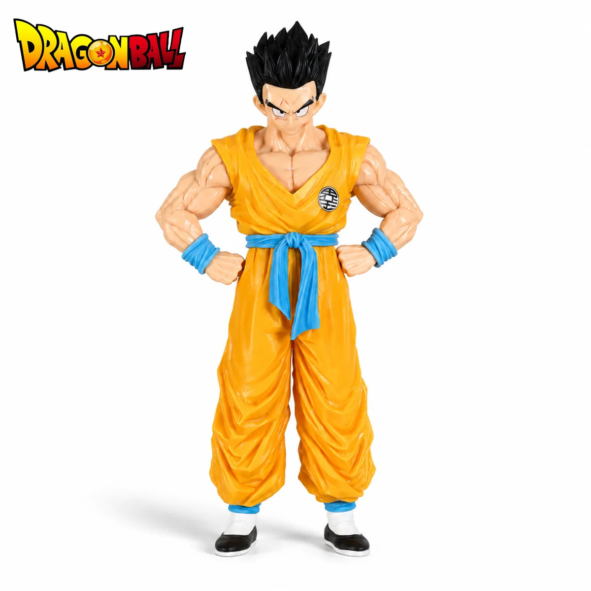 figurine dragon ball yamcha jaune bleu noir brillante détaillée collection décoration opaque réaliste
