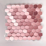 panneau décoration murale hexagonal sequins brillant fond fête mariage anniversaire baby shower décor moderne