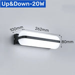 applique murale led moderne noir blanc surface opaques minimaliste 215x160 260x125 16w 20w