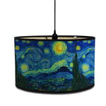 abat jour van gogh peintures nuit étoilée fleurs tournesol bambou art déco