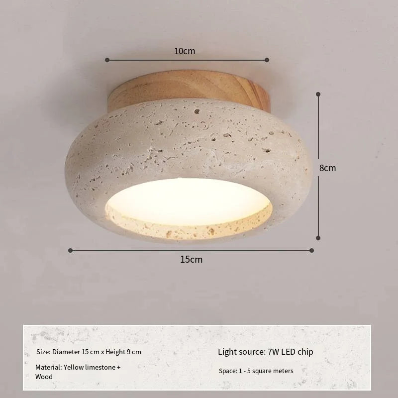 lampe bois marbre éclairage quotidien moderne rustique beige brun foncé pierre naturelle opacité e27