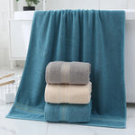 serviette bain coton turc absorption rapide séchage rapide douceur opaque motif horizontal moderne bleu