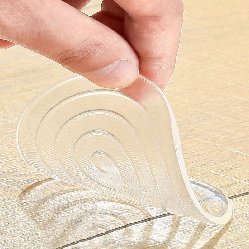 protections pieds meubles transparentes adhésives spirales hexagonales modernes antiderapantes antichoc 40 60 80 cm