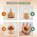 paniers tressés rustiques miniatures bois naturel empilables bambou décor maison pièces