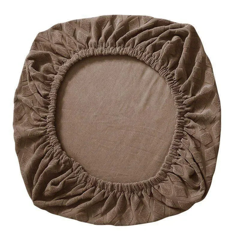 housse chaise moderne élégante rose pâle bordeaux bleu marine gris clair texture géométrique élastique