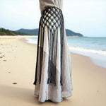 ceinture tissée franges vert olive blanche boho chic femme ACCESSOIRE JUPES MODE ETHNIQUE ANCIENT