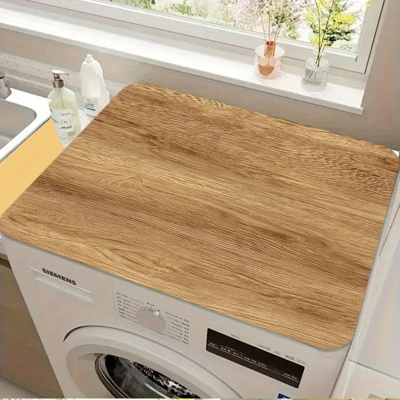 tapis protection machine laver bois moderne beige clair aspect naturel 60cm 50cm