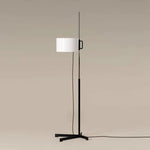 lampe sol moderne noir blanche tissu réglable led 6000k 3000k 170cm