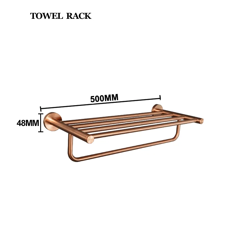 accessoires salle bain or rose finition brossée moderne porte savon papier toilette serviettes métal