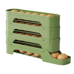 rangement d'oeufs moderne plié vert jaune beige durable cuisine réfrigérateur organisation pratique économique efficace