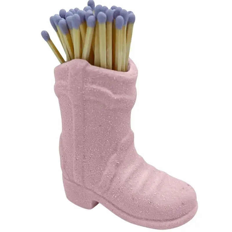 support match céramique boho bottes cowboys glitter blanc noir vert rose moderneDecorationCheminéeHouse