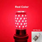 ampoule led e27 12w 7couleurs rouge violet bleu rose jaune vert or moderne perforée