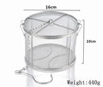 sacs assaisonnement acier inoxydable filtre cylindrique maille fine argenté moderne cuisine stockageversiblechains métalliques