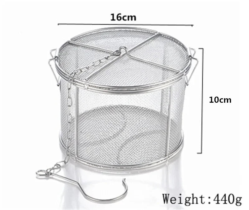 sacs assaisonnement acier inoxydable filtre cylindrique maille fine argenté moderne cuisine stockageversiblechains métalliques