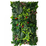 décoration intérieure mur végétal artificiel feuilles fleurs moderne naturel extérieur accroché vert blanc rouge