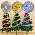 ruban lumineux multicolore étoiles dorées transparent festif 10m 5m 2m led batterie inclusion festive