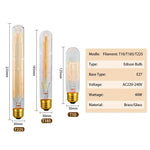 ampoule edison filamente spiral dorée vintage 360° lumens e27 transparente