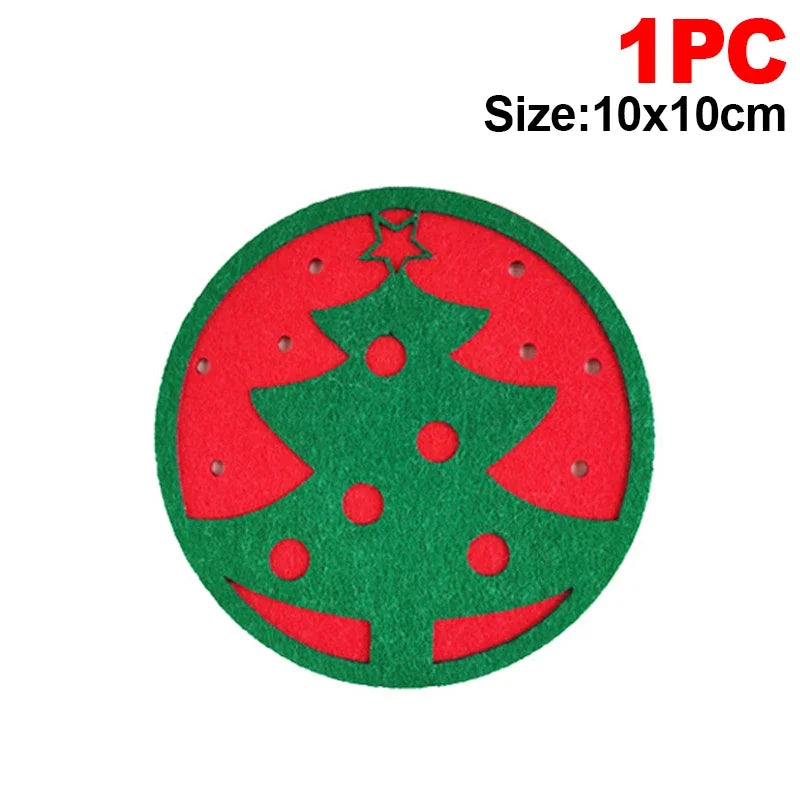 tapis table serviette rouge flocons noël antiderapante festive respectueux environnement