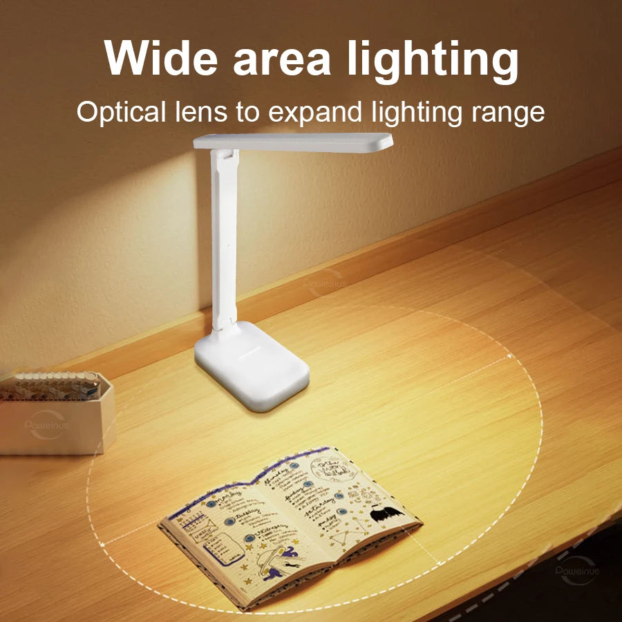 lampe led rechargeable blanc moderne minimaliste base plate flux lumineux variable ab