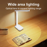 lampe led rechargeable blanc moderne minimaliste base plate flux lumineux variable ab