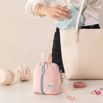 sac rangement réutilisable polyestère blanc jaune bleu rose moderne cosmétiques portatif