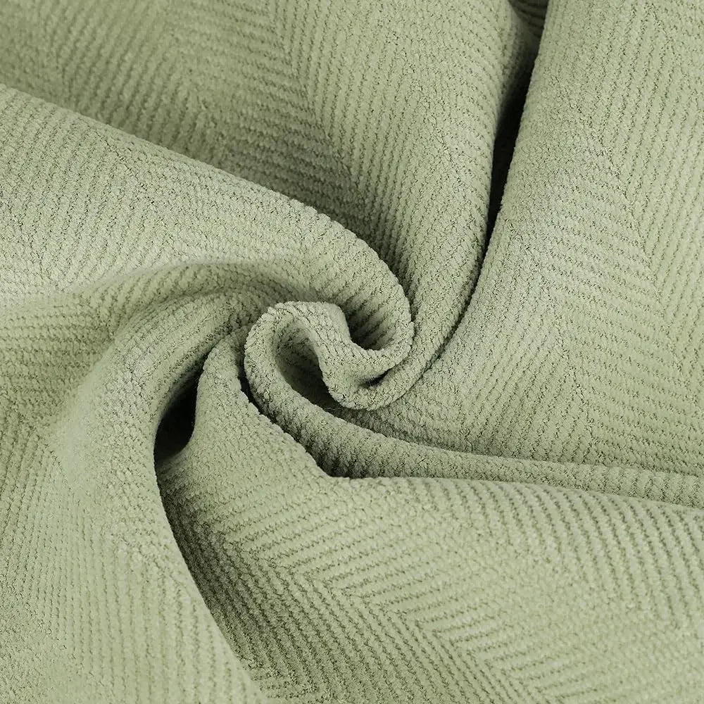 housses coussins chenille 45x45cm beige vert bleu gris texturées moderne opaques fixation invisible