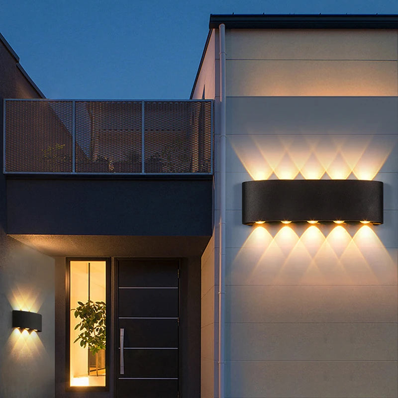 applique murale moderne led noir jaune lumiere mur triangulaire minimaliste fixee mur points lumineux