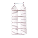 étagère suspendue moderne rose pâle étages hooks rangement serviettes pulls