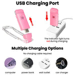 lampe lecture portable pliable rechargeable rose blanc noir clips réglable lumière moderne compact