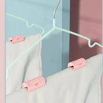 clips rangement bleu rose coeurs gravés adhésifs modernes minimalistes pièces invisible fixations lits draps
