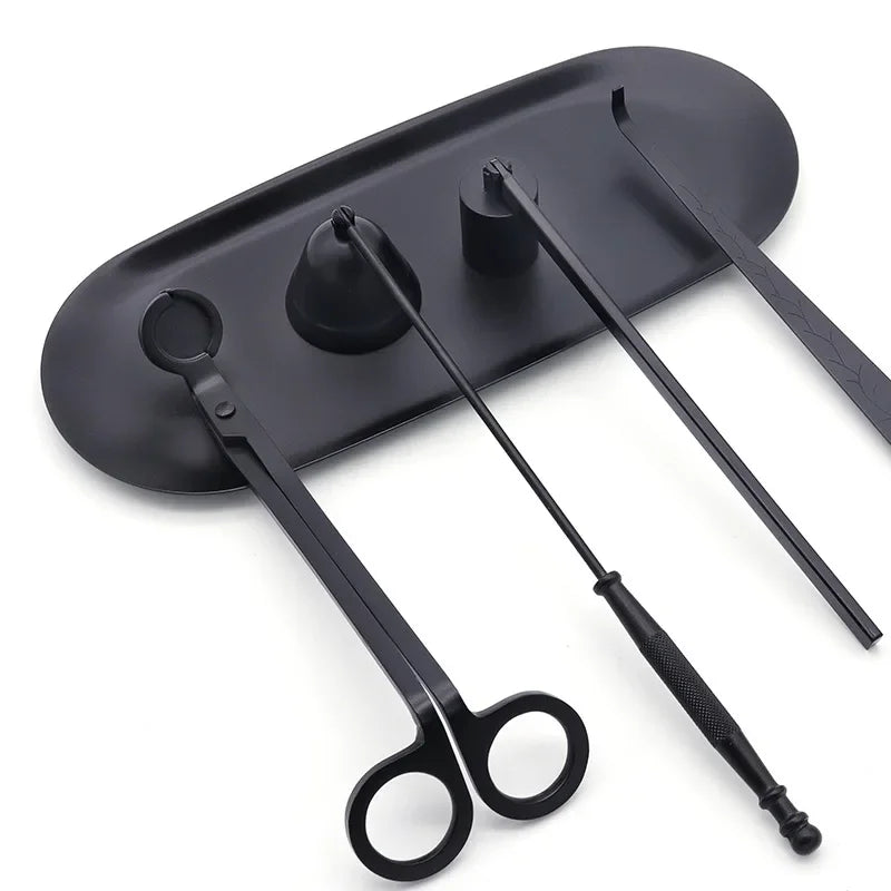 pinces ongles outils manucure moderne poignées géométriques noir set manucrétaire fixations cure dent