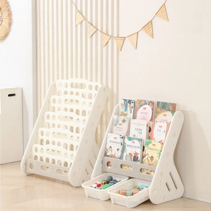 support livres pliable blanc grille moderne rangement opacité 57cm hauteur 54cm largeur 32cm profondeur