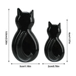 crochets muraux adhésifs formes chats animés noirs blancs transparents modernes pièces