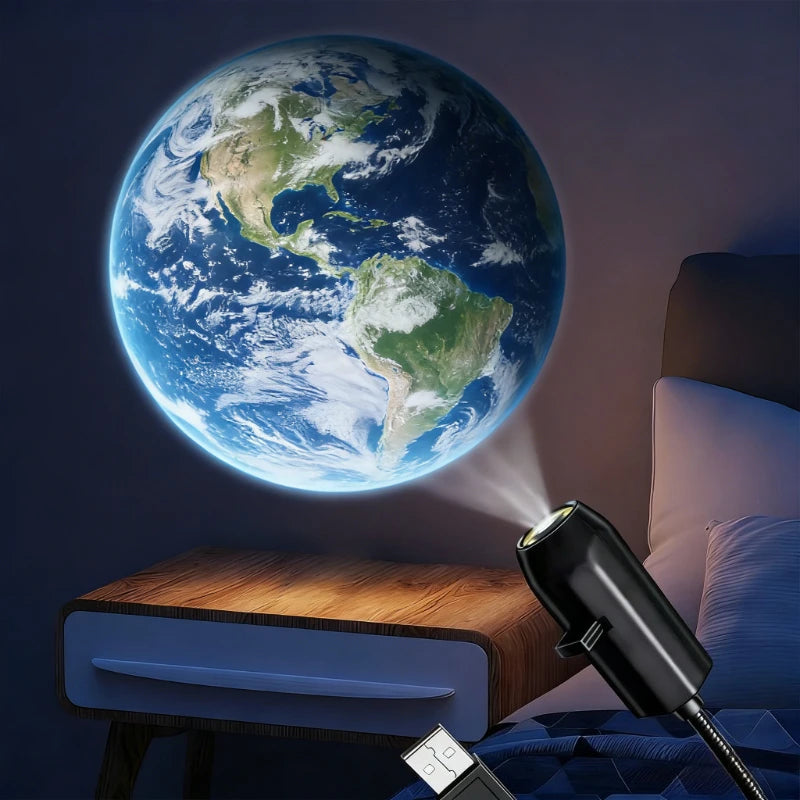 projecteur lumière planètes nébuleuse ciel étoilé saturne terre mars lune solaire venus neutroniodecoration chambre