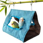 tente oiseaux verte bleue rose simple moderne coton jute annneau métalliqueextérieur intérieur