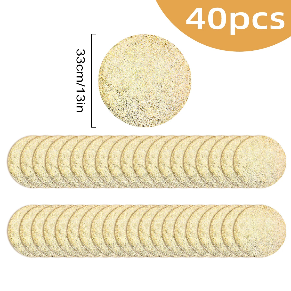 serviettes table modernes blanches dorées motif filetage pack 50pcs 33cm
