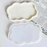 plateau silicone blanc moderne lisse décoration maison conteneur bonbons pot fleurs cadeau