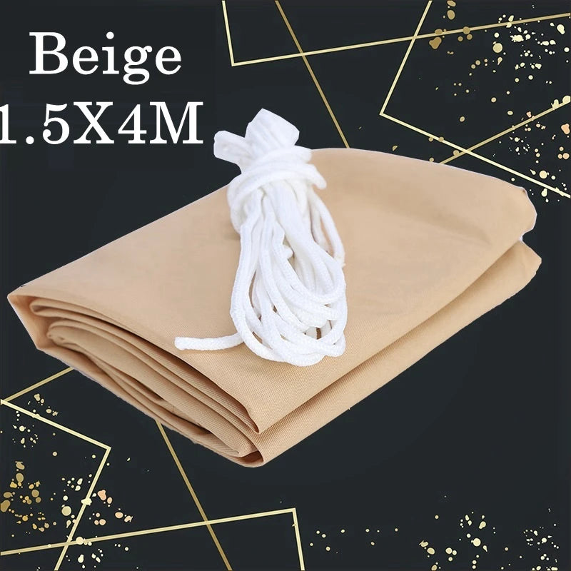 toile poly coton jaune beige bleu nuit motifs géométriques moderne résistant eau clips fixation