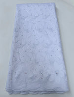 tissu coton dentelle voile party robe ethnique brodé strass fleurs gris rouge bleu blanc