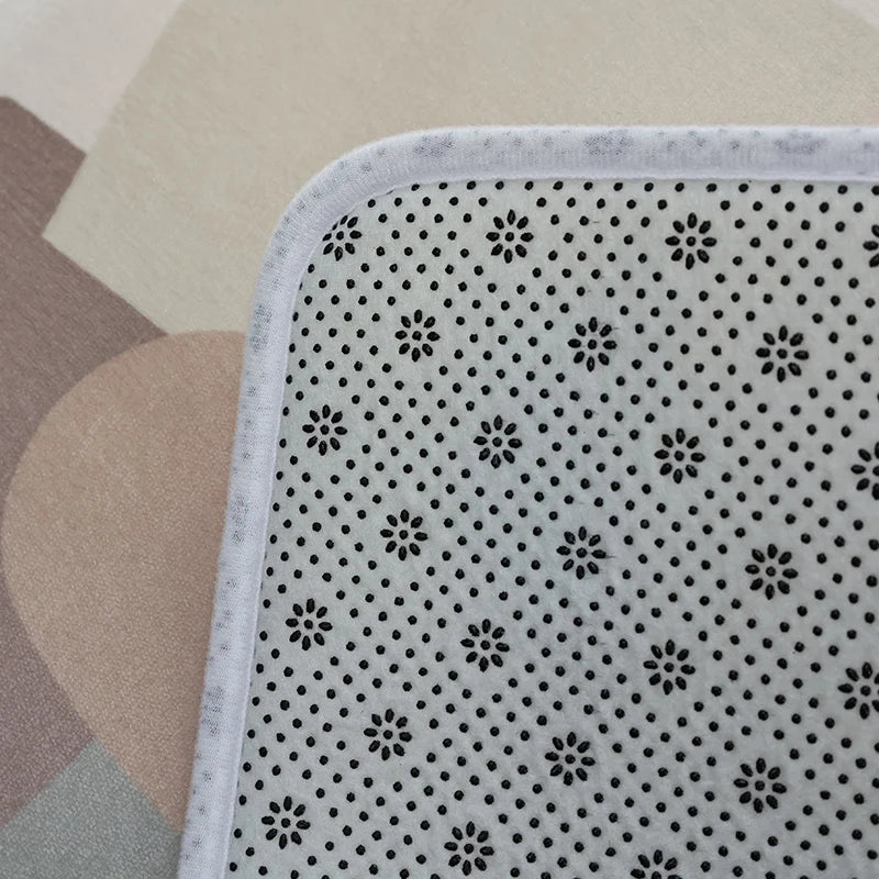 tapis moderne rayures horizontales motifs géométriques polyester antidérapant intérieur maison sol cuisine