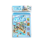 livre stickers 3d dessin animé coloré stickers autocollants motifs animaux urbains naturels spiral bleu