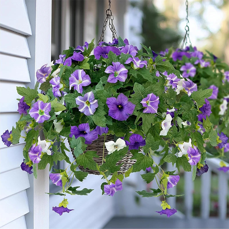 bouquet fleurs artificielles violettes feuilles vertes deco intemporelle classique maison mariage anniversaire