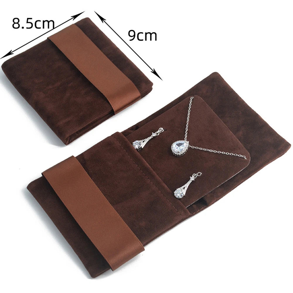 boîte bijoux velours bleu classique boîte bague bracelet collier boucles d'oreilles organizer voyage