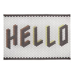 tapis d'entrée personnalisé moderne texte motif porte maison intérieur extérieur blanc