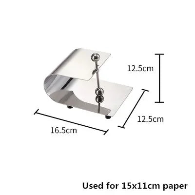 porte serviettes table cuisine métal doré argent moderne élégant distributeur mouchoirs papier décor maison